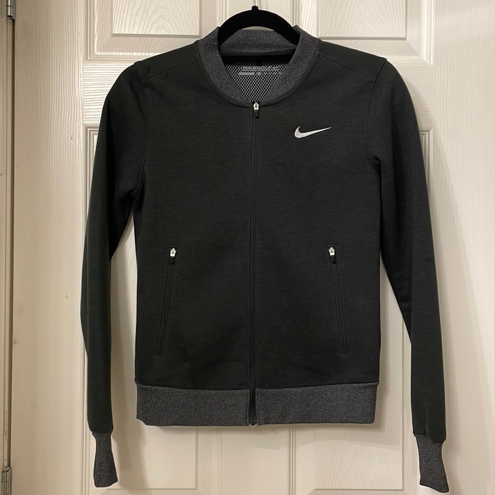 Nike golf bomber jacket. Charcoal gray xs.